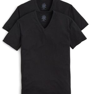 Men's Medium Calvin Klein Black V Neck TShirt